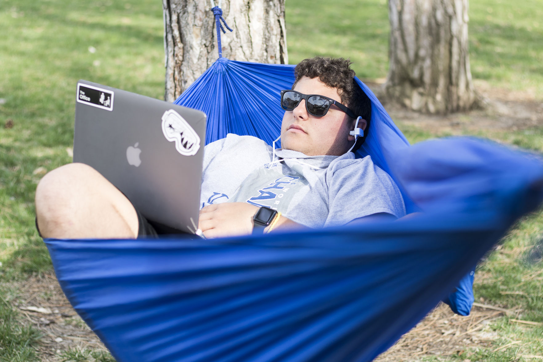 Hanging in the warm air